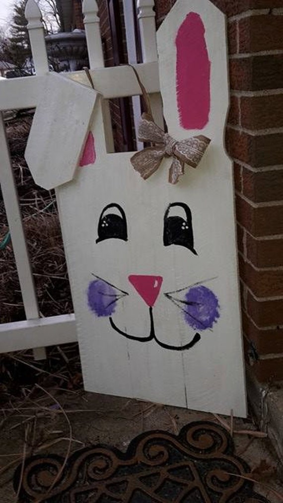 Easter Decoration Easter Bunny Pallet Sign Easter Pallet