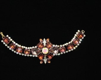 Husar D Czech glass rhinestone braclet