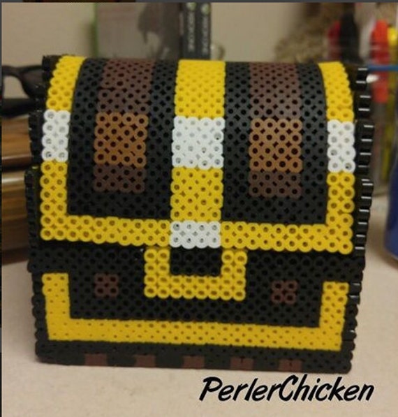 Items similar to 3D LoZ Treasure Chest- Perler Beads on Etsy