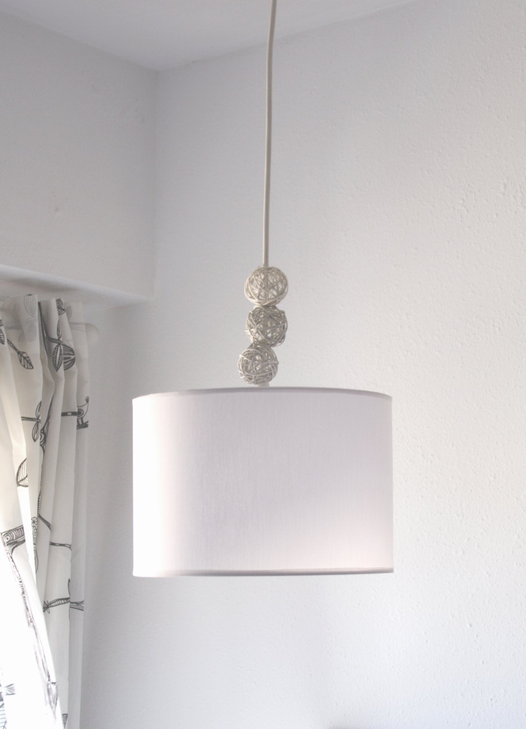 Nursery Pendant Light White Lamp Baby Room Lampshade Nursery Pendant Light White Lamp Baby Room Lampshade Custom Hand Made