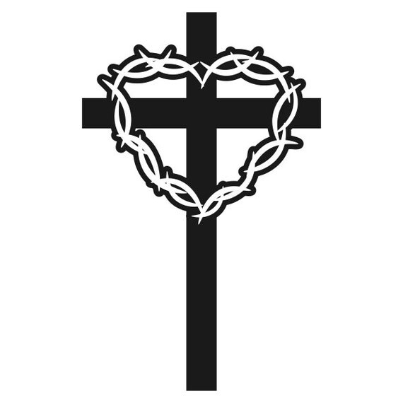 Download Cross Thorn Easter Cuttable Designs SVG, DXF, EPS use with ...