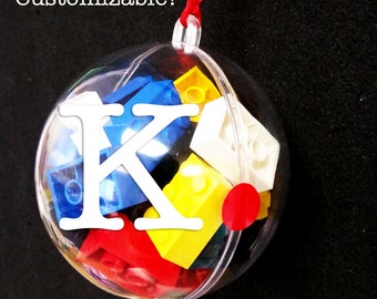 LEGO Filled Ornament - Multi-Color 4" - free shipping! Great Christmas ornament & present in one for kids!
