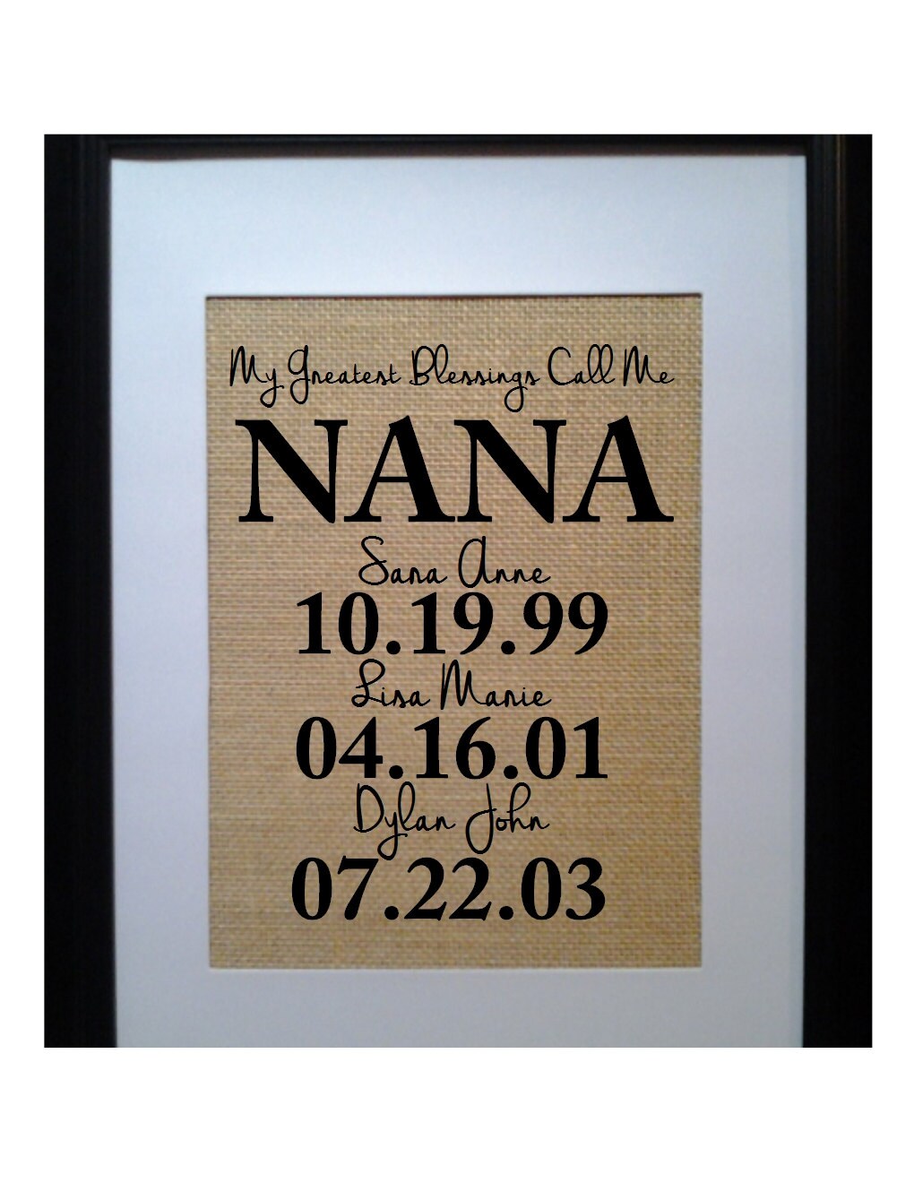 Christmas Gift for Nana Personalized Gift for Nana Christmas