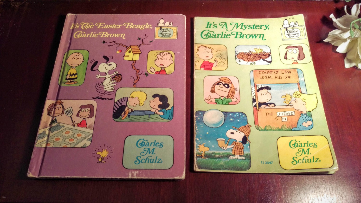 Vintage Peanuts Books Featuring Snoopy Set of 2 Books from