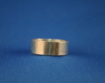 Paper Textured Silver Ring