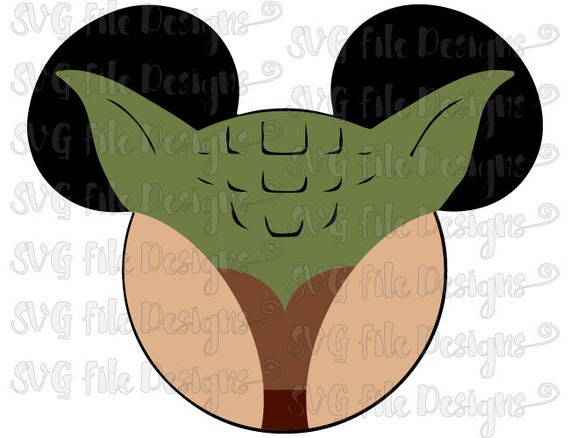 Download Star Wars Yoda Jedi Mickey Mouse Ears Disney by SVGFileDesigns