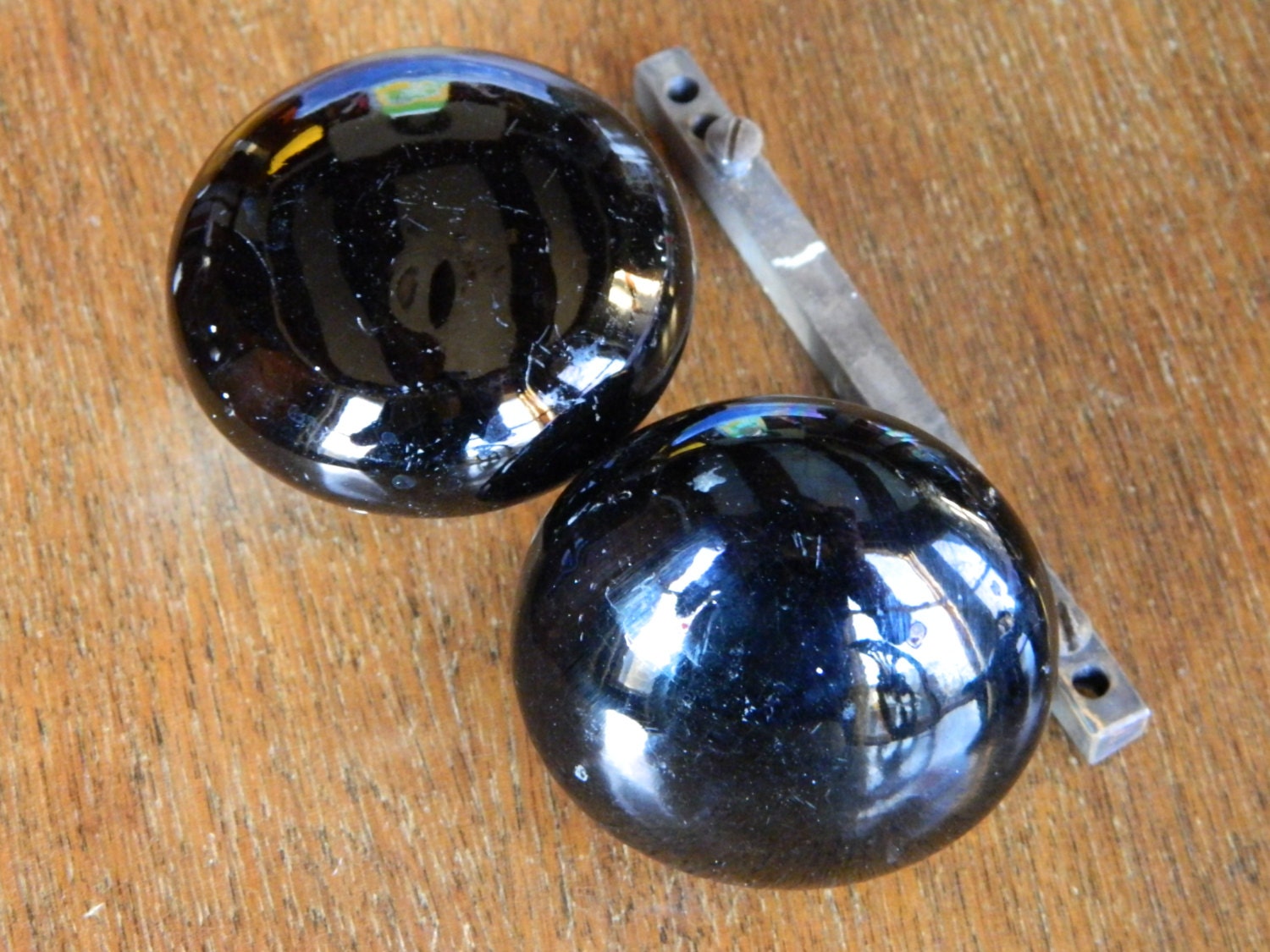 Black Porcelain Door Knobs Vintage Black Knobs Farmhouse