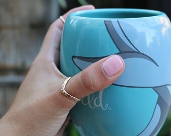 Chevron V Thumb Ring Sterling Silver or Gold Fill with Hammered Finish - Our Best Seller!