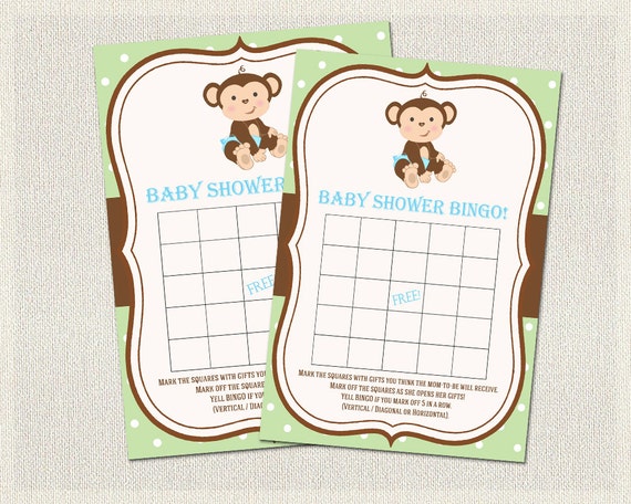 baby-shower-bingo-monkey-baby-green-monkey-bingo-instant-download