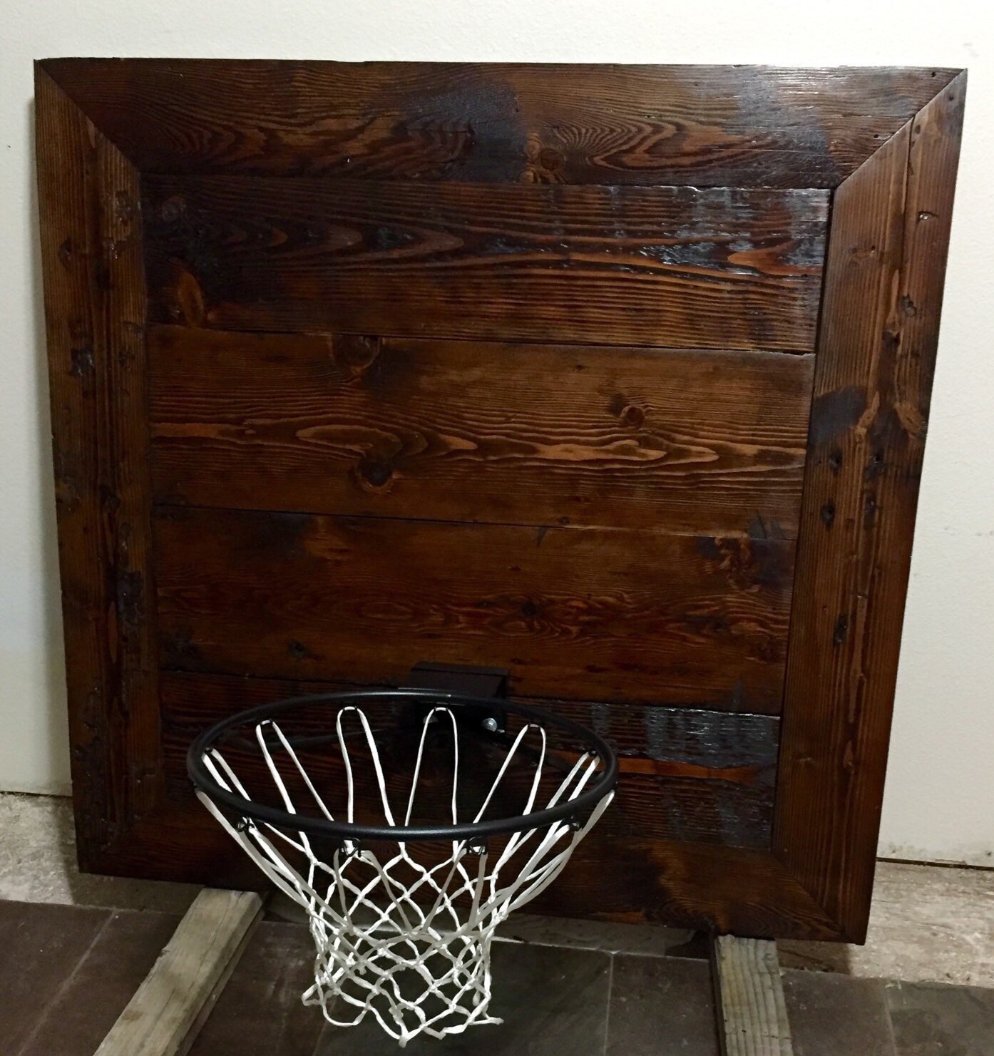 Rustic Basketball Backboard & Rim by BigFirDesigns on Etsy
