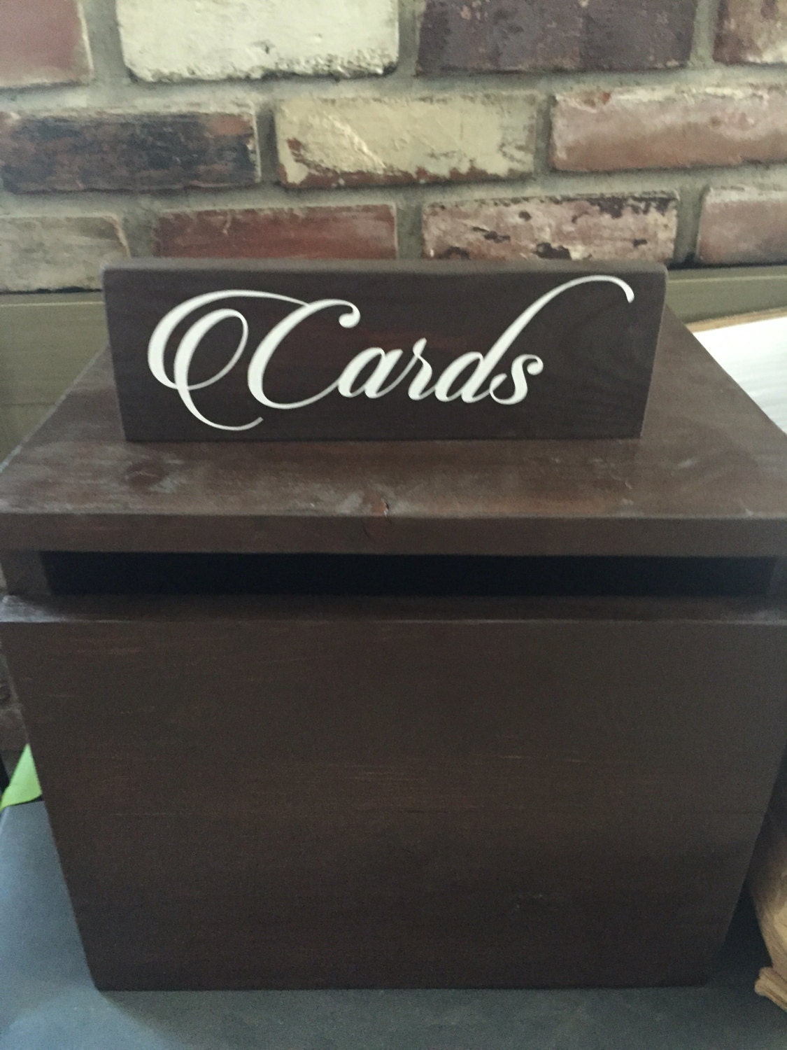 Cards Vinyl Decal Wedding Card Box Sticker Wedding by