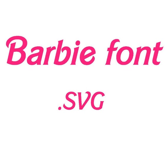 Barbie Font Letters Svg Alphabet Svg Cricut By Ohthisdigitalfun