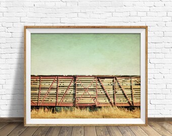 train photography, train wall art, rustic, instant download, printable art, instant download art, large art, large wall art - "Cattle Car"