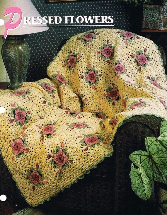 Pressed Flowers Annies Crochet Quilt & Afghan by ...