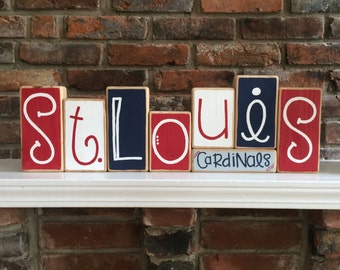 St. Louis Cardinals Decorative Blocks