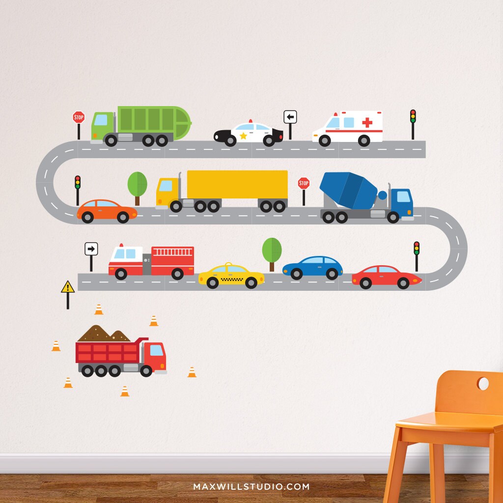 Transportation Wall Decal Cars Wall Decal Vehicles Wall