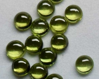 Natural Peridot AAA Quality 6x6 mm Round Cabochon Loose Gemstones