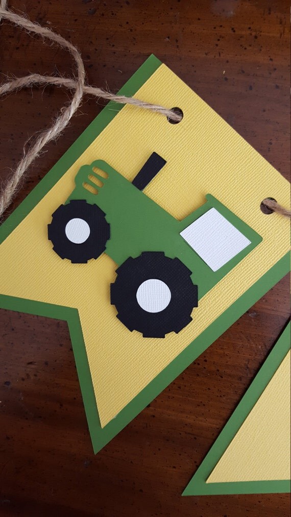 Tractor banner tractor age banner tractor birthday