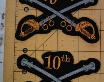 Buffalo Soldiers 9th & 10th Cavalry Patches - Set of 2 BSMC