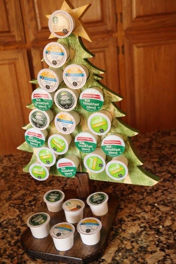 Christmas Tree K-Cup holder by BertMettWoodCo on Etsy