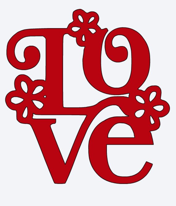 LOVE VINYL Decal Valentines Day Wedding Wall by ATIMETOCUT