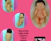 Baby doll silicone mold tiny size baby girl boy mould free shipping gumpaste sugarpaste fondant fimo sculpey chocolate soap