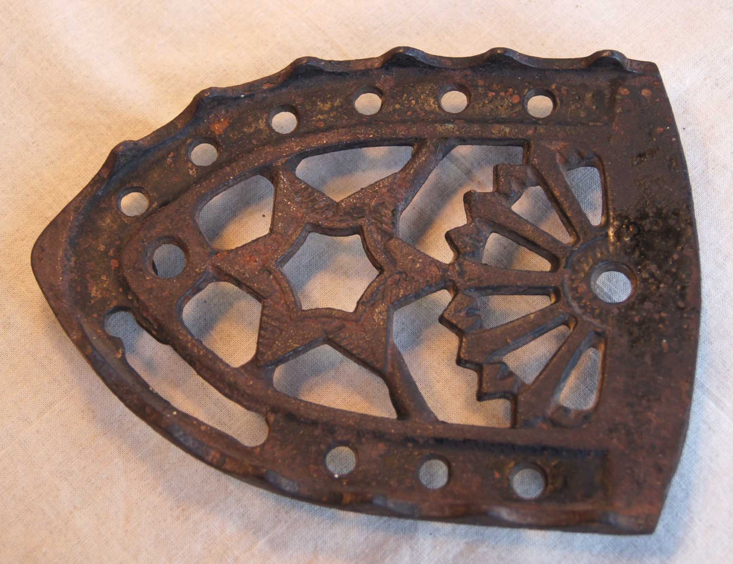 Antique IRON TRIVET Cast Iron from the Early 1900's for