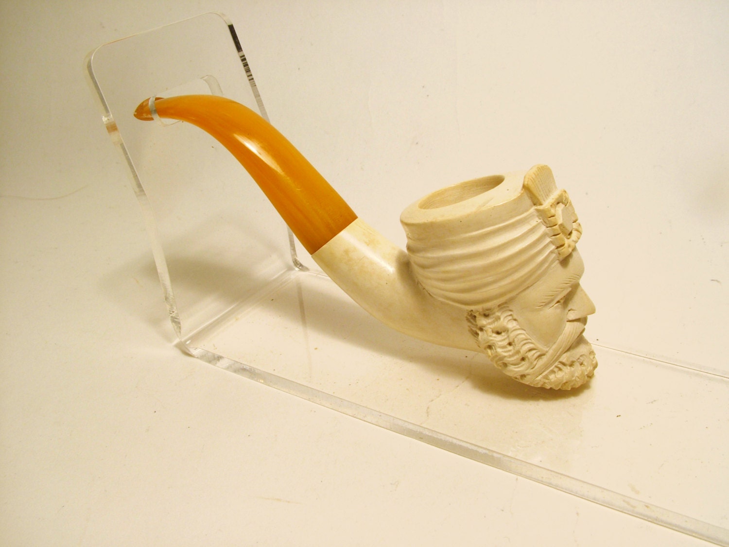 Vintage Turkish Meerschaum Head Pipe Unsmoked by HelloPipes