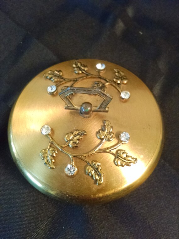 Vintage Gold Tone Pill Box Vintage Pill Box Pill Box Gold