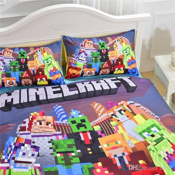 Minecraft Bedding Set 3 by TrustedDeals on Etsy
