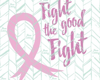 SVG File, Breast Cancer SVG, Pink Ribbon SVG - Cricut file, Digital Download