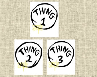 thing 1 and thing 2 printable iron on transfer