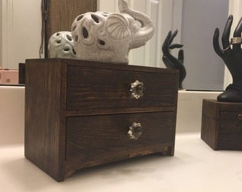 Two Drawer Custom Vintage Jewelry Box