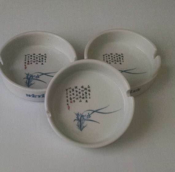Vintage China Ashtray Ashtrays from Weylu's Chinese