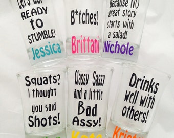 Sayings Shot Glasses | Etsy