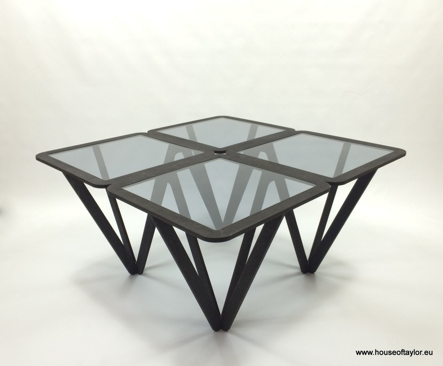 Coffee Table Large Glass Table Laser Cut Coffee table