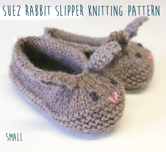Rabbit Slipper Knitting Pattern