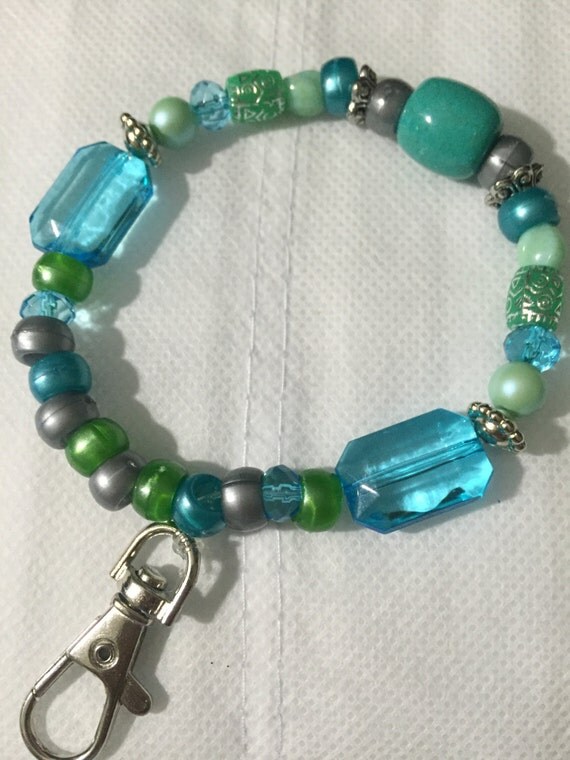 KEYCHAIN Bracelet Beaded Designer Keychain Wrist Keychain