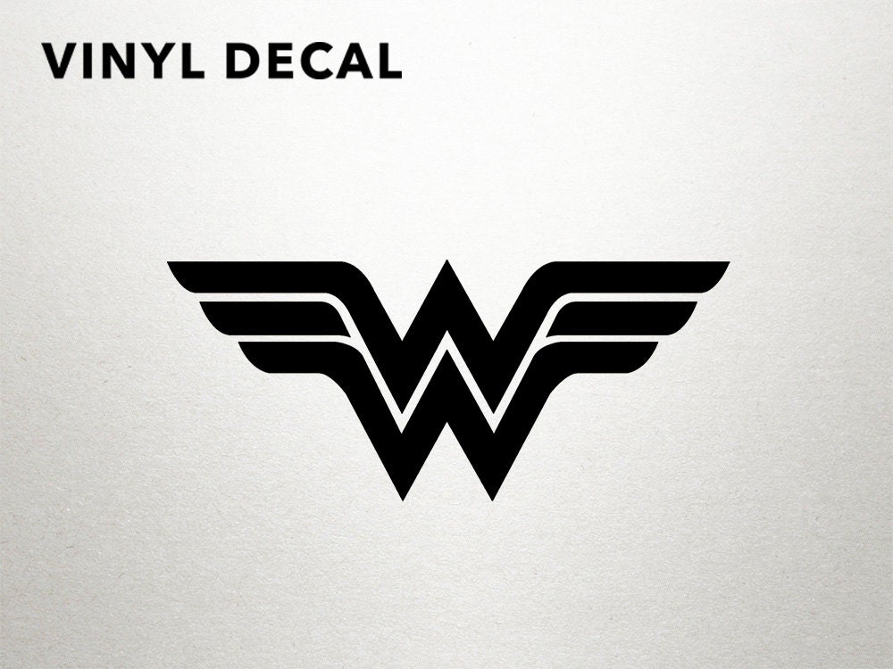 Wonder Woman Decal Vinyl Decal Wall Decal by DungeonsAndDecals