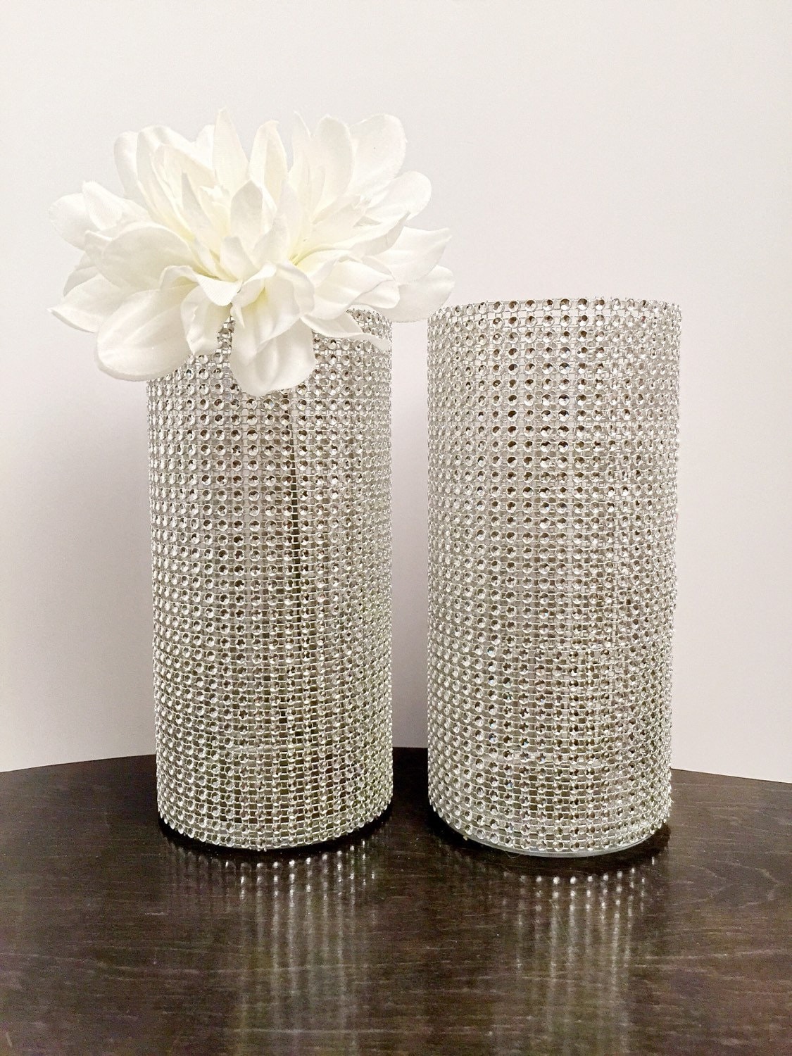Bling Rhinestone Centerpieces Set of 2 Bling VasesWedding