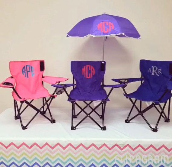 Monogrammed Kids Camp Chair. Monogrammed Chair available in 5