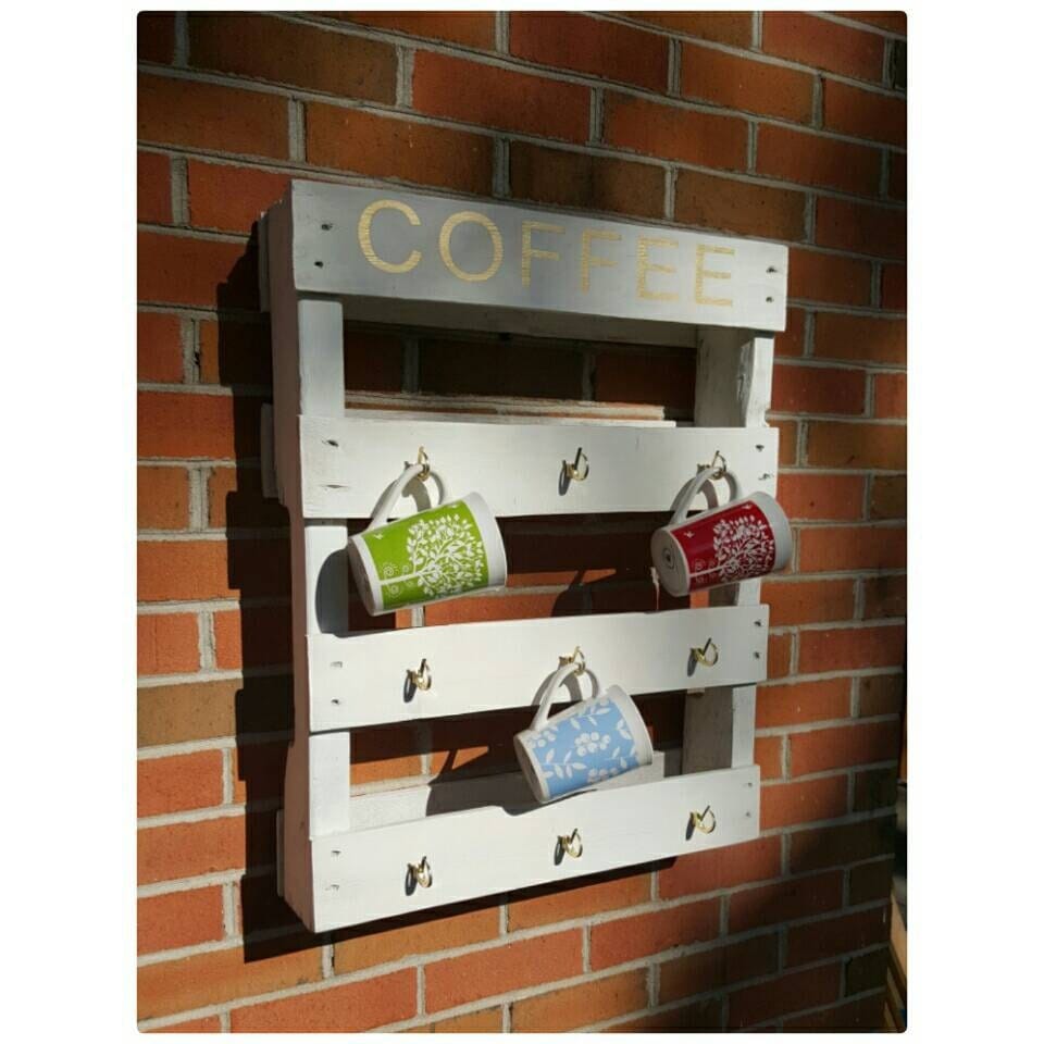 Coffee mug holder Coffee cup rack coffee decor coffee cup Etsy