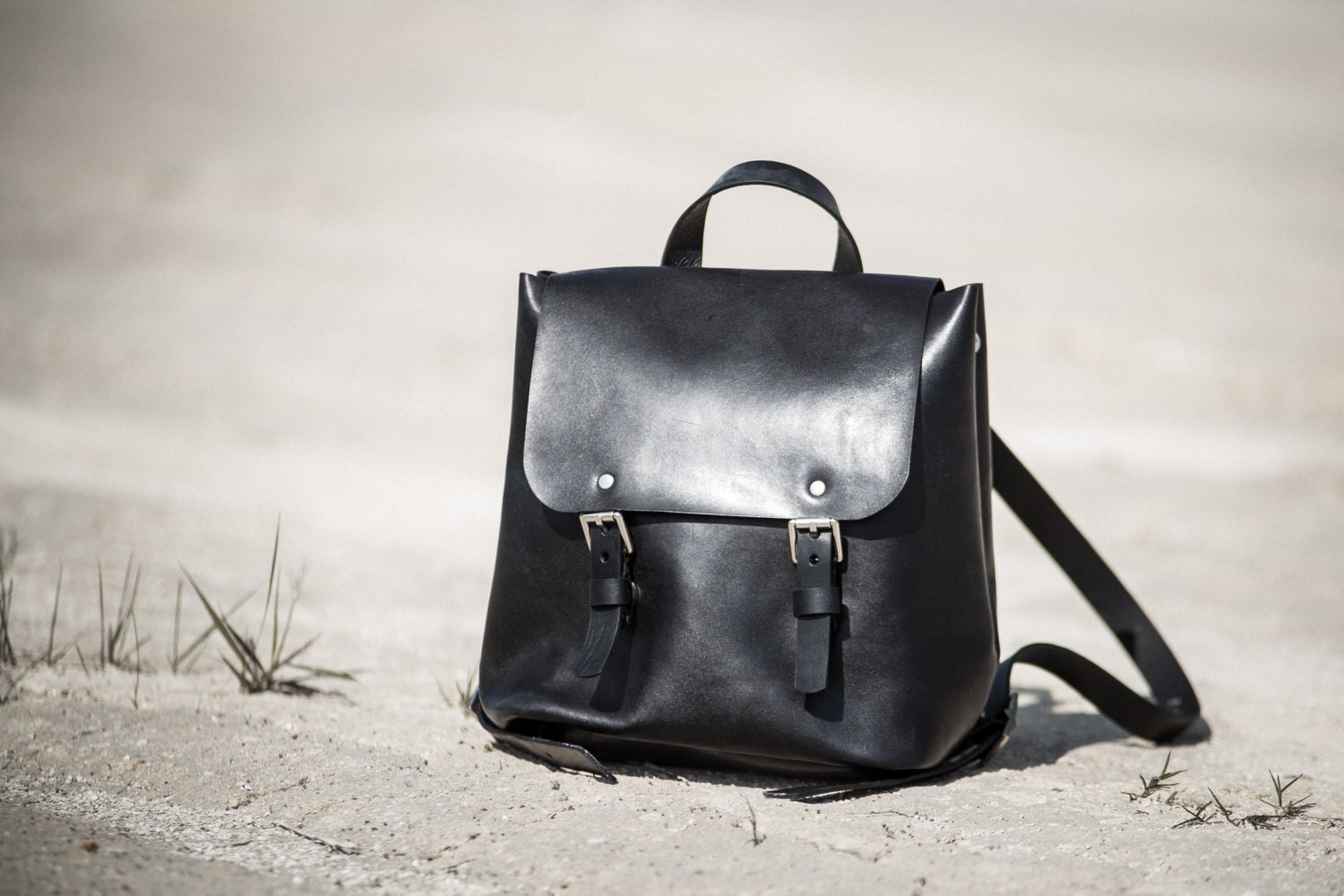 isla small leather backpack