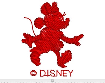 Minnie Mouse Embroidery Design Silhouette Instant Download