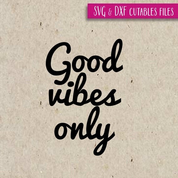 Cool vibes only SVG.DXF Cut File Silhouette by emotionalsvg