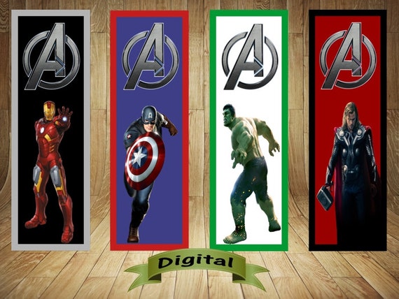 Avengers Bookmarks Printable Templates avengers-bookmarks-printable-templates