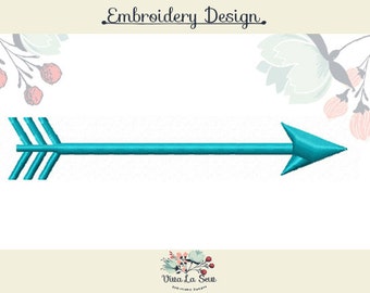 Arrow Satin Stitch Embroidery Design