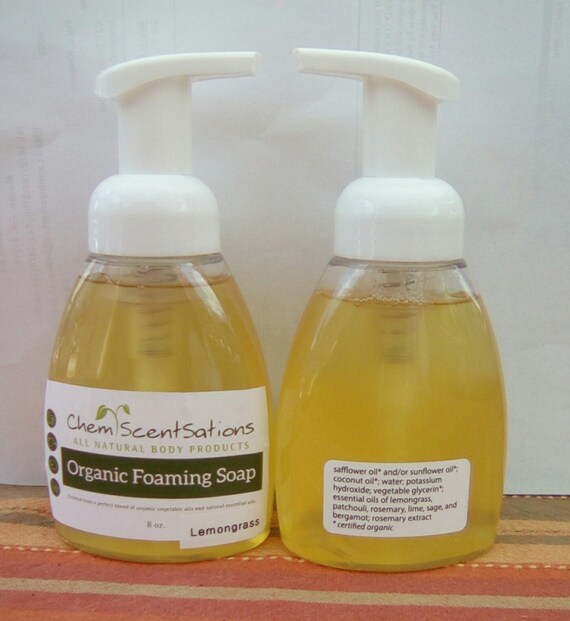 Lemongrass Tea Organic Foaming Hand Soap by ChemScentsations