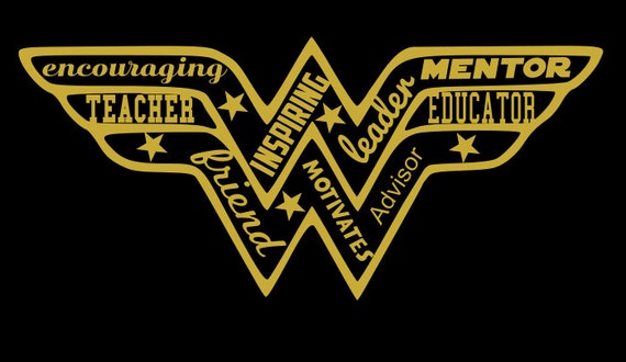 Download Iron On Transfer Decal Wonder Woman Teacher Great for shirt