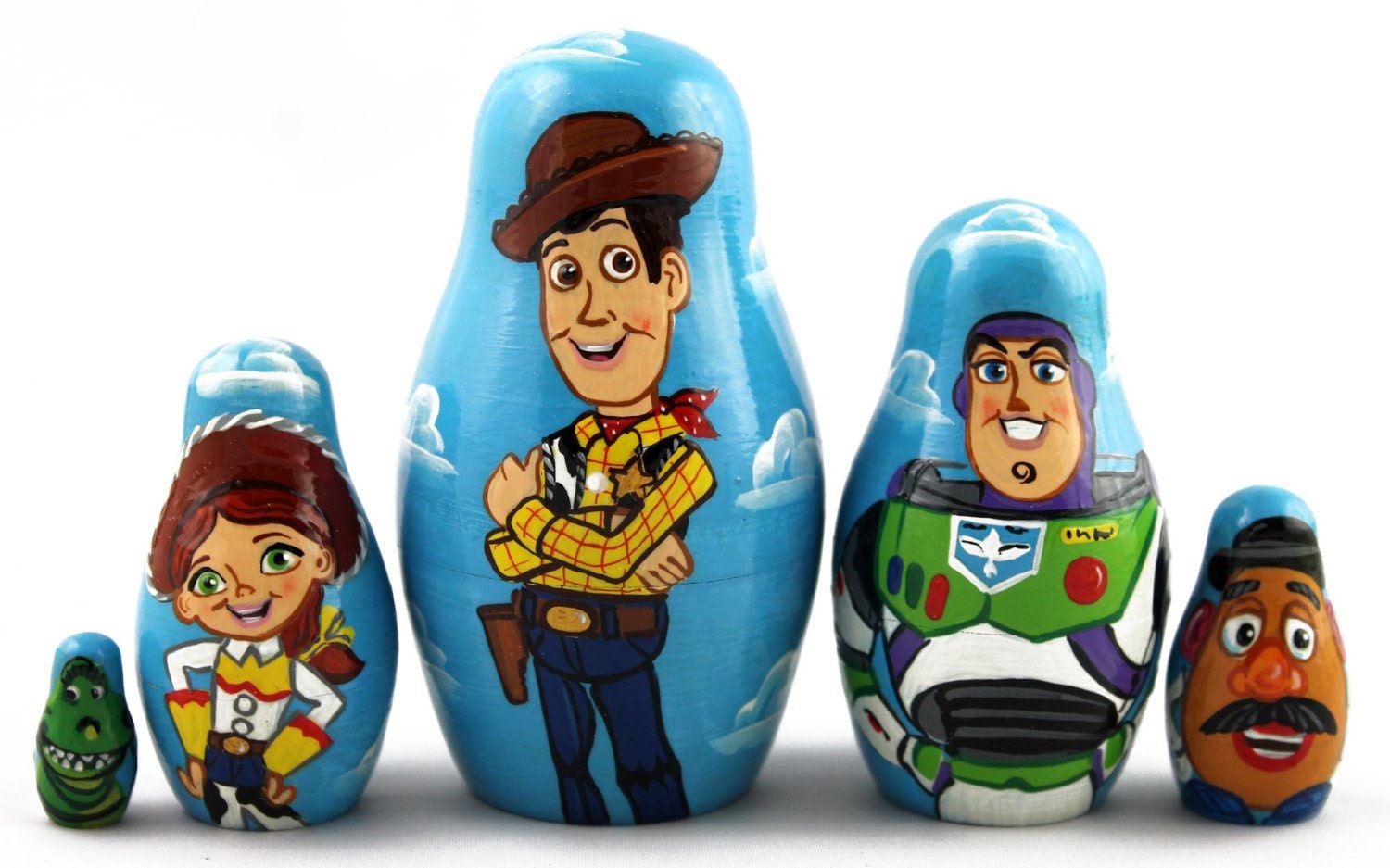 FREE Shipping Toy Story Cartoon Nesting dolls 5 pcs